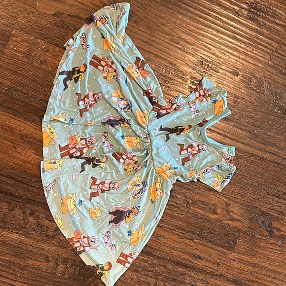 Little Sleepies Star Wars Grogu and Friends Play in 2T Skater Dress - Picture 6 of 6